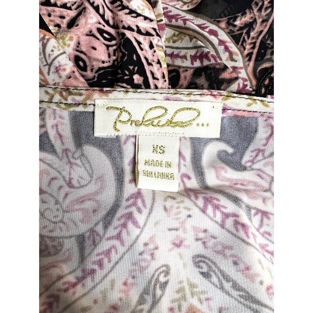 Boho Paisley Print Long Sleeve Dress XS - Picture 5 of 5